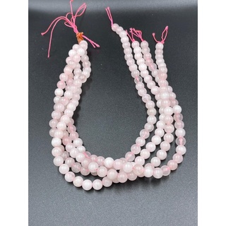 โรสควอตซ์ Rose quarts beads 8 MM