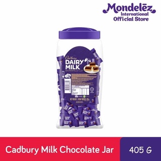 Cadbury Dairy Milk Chocolate กระปุกใหญ่ Net:405g  มี 90 ชิ้น Made in Malaysia BBF 27/10/23