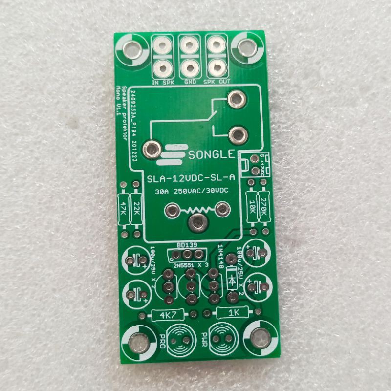 ตัวป้องกันลําโพง PCB โมโนสองชั้น FR4