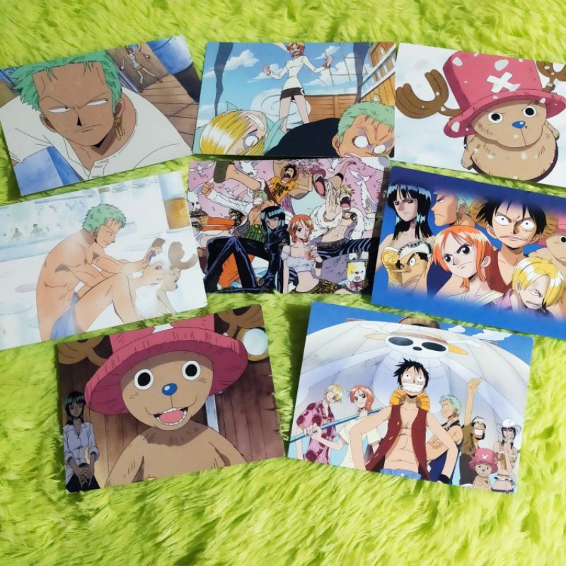2 Photo Postcard Set 2009 Luffy Onepiece Anime ลิขสิทธิ์แท้ โปสการ์ด ลูฟี่ อนิเมะ วันพีช  Manga มังงะ ญี่ปุ่น JAPAN