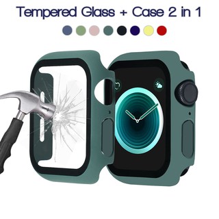 เคสกระจกนิรภัย สำหรับ Apple Watch 38 มม. 40 มม. 42 มม. 44 มม. 5 4 3 2 1