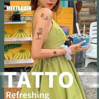 【MEET Magic Tattoo】สติกเกอร์รอยสักชั่วคราว ลายน่ารัก กันน้ำ 4 ซม. X 6 ซม. ติดทนนาน 15 วัน