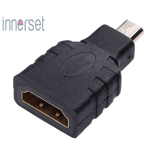 Inner อะแดปเตอร์เชื่อมต่อ Micro HDMI ตัวเมีย เป็น HDMI ตัวผู้ สําหรับ Android TV