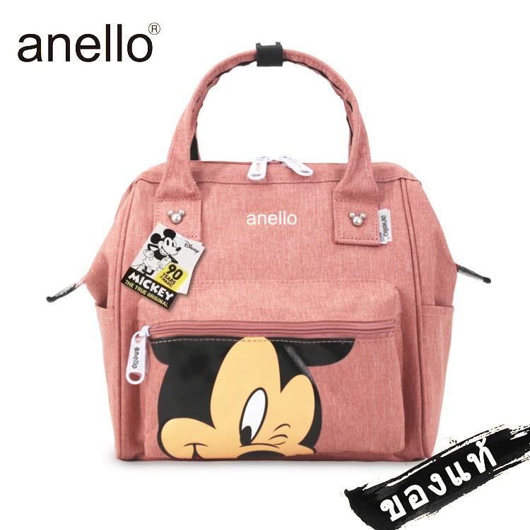 🇨♝badgeพร้อมส่ง ! Anello Mickey แบบถือพร้อมสายสะพายข้างกระเป๋าแฟชั่น Mickey กระเป๋าแฟชั่น, กระเป๋าการ์ตูนน่ารัก Mickey