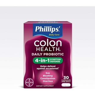 Phillips Colon Health Daily Probiotic 4 in 1 โพรไบโอติกส์ ขนาด 30 เม็ด