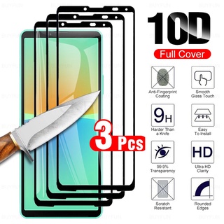 3pcs Safe Screen Protective Glass For Sony Xperia 10 1 5 IV iii II Tempered Glass Xperia10 Xperia1 1IV 10IV Accessory Film