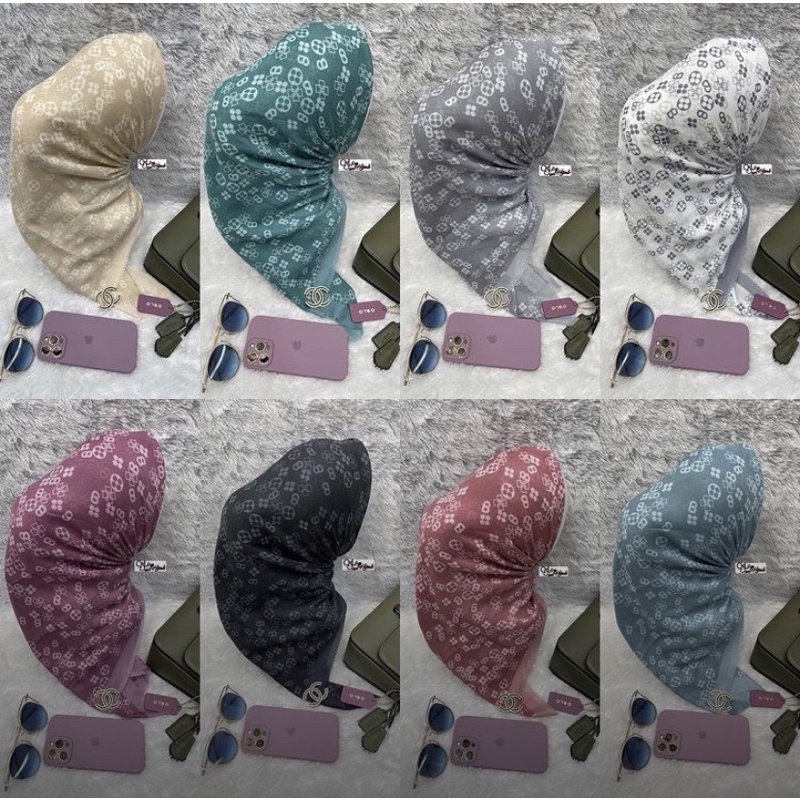 ใช้ LABEL Hijab Monogram Scrambble Buttonscarves Style!!
