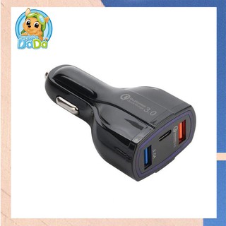 ที่ชาร์จในรถ 7A ที่ชาร์จแบตในรถ ชาร์จเร็ว USB car charger quick charge หัวชาร์จ อะแดปเตอร์ ชาร์จในรถ 3ช่อง usb QC3.0