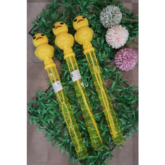ของเล่น เป่าฟองบับเบิ้ล เป่าฟองสปู่ รุ่มน่ารัก เป็ดเหลือง พร้อมส่ง