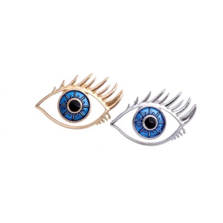 Eye pin (Version2) เข็มกลัดรูปตา มีขนตา ของฝากคุณหมอตา