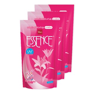 เอสเซ้นซ์ น้ำยาปรับผ้านุ่ม สีชมพู 600 มล. 3 ถุง x 1 แพ็ค Essence fabric softener pink 600ml 3 bags x 1 pack