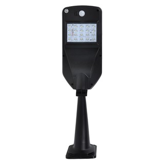 Street light LED SOLAR STREET LIGHT RIN 216042001 PLASTIC BLACK External lamp Light bulb ไฟถนน ไฟถนน SOLAR RIN 216042001