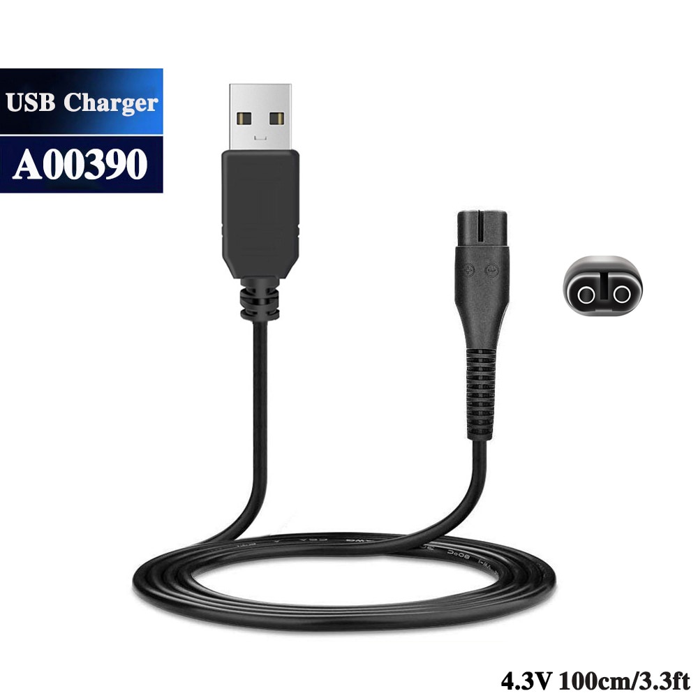 4.3V USB A00390 Charger Adaptor สําหรับ Philips Norelco Series 1000 S100 S1103 S101 S110 S116 S300 S311 S321 MG3740 RQ310 320 330 338 350 เครื่องโกนหนวด