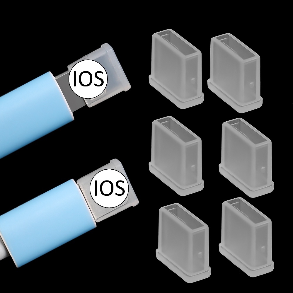 3 ชิ้น สําหรับ Micro USB/IOS/Type C/USB สายเคเบิลข้อมูล ปลั๊ก กันฝุ่น ซิลิโคน ฝาครอบ / ป้องกันฝุ่น สายเคเบิล อะแดปเตอร์ ปลั๊ก ฝาครอบป้องกัน
