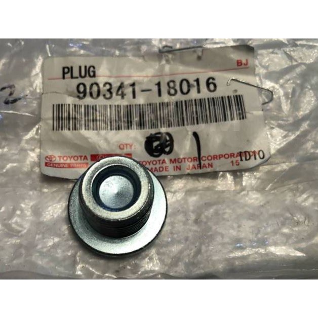 (ของแท้)  90341-18016 น๊อต ถ่าย น้ำมันเกียร์ ALTIS ปี 2001-2008 และ Wish ปี 2003 Vios Gen2 2010-14 โตโยต้า Toyota (TMT)