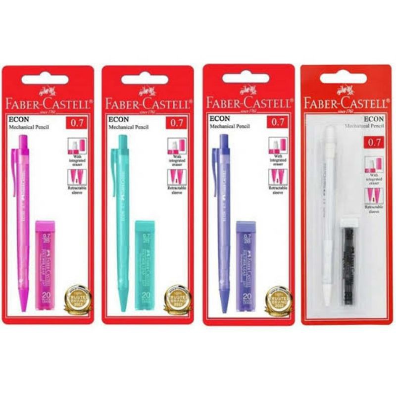 FABER CASTELL ECON 0.7 PILOT MECHANICAL PENCIL SET