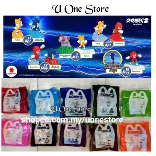 ของเล่น McDonalds Happy Meal Sonic 2 ครบชุด