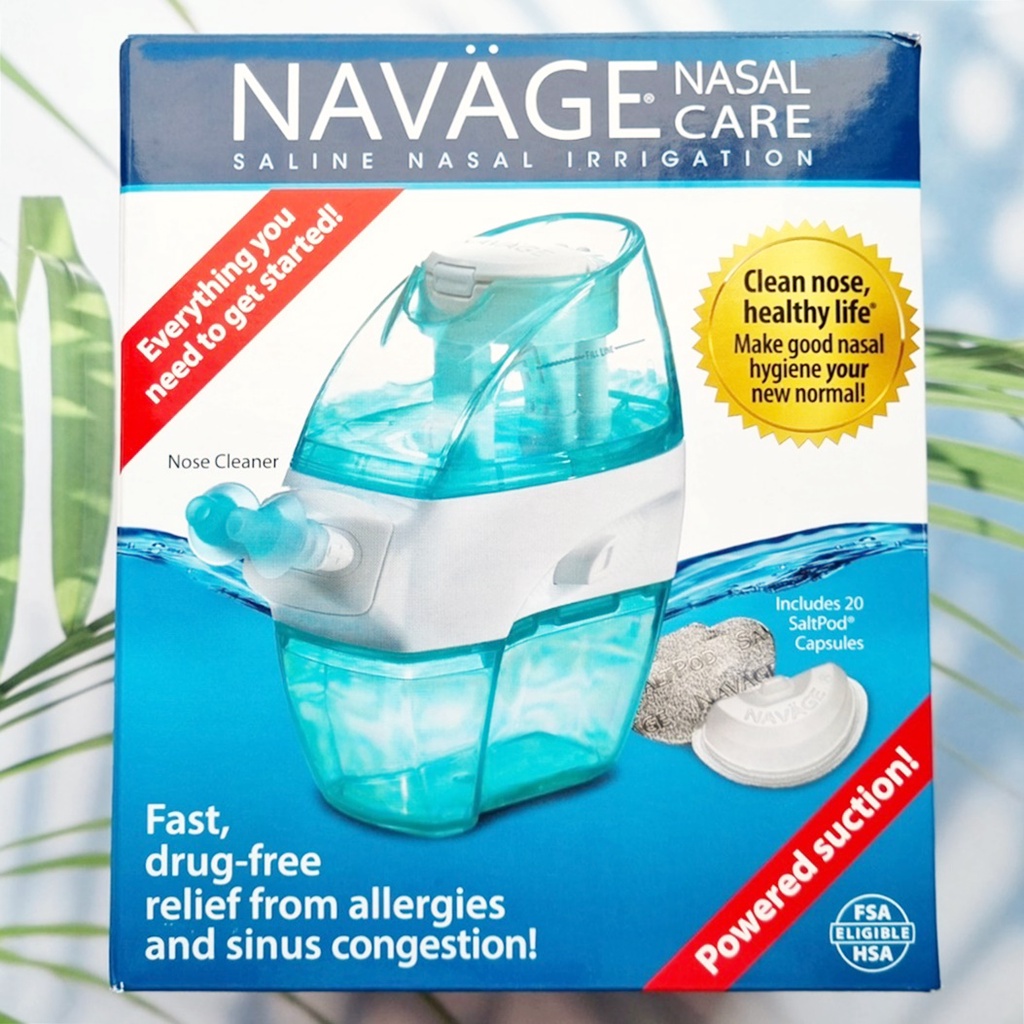 อุปกรณ์ล้างจมูก พลังดูด Nasal Care Saline Nasal Irrigation Powered Suction Includes รุ่น SDG-2 (NAVA