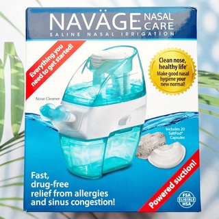 อุปกรณ์ล้างจมูก พลังดูด Nasal Care Saline Nasal Irrigation Powered Suction Includes รุ่น SDG-2 (NAVAGE®)ไซ นัส หวัด