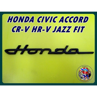 โลโก้ ตัวอักษร ติดรถ  สีดำ  - With for HONDA CIVIC ACCORD CR-V HR-V JAZZ FIT LOGO EMBLEM BLACK