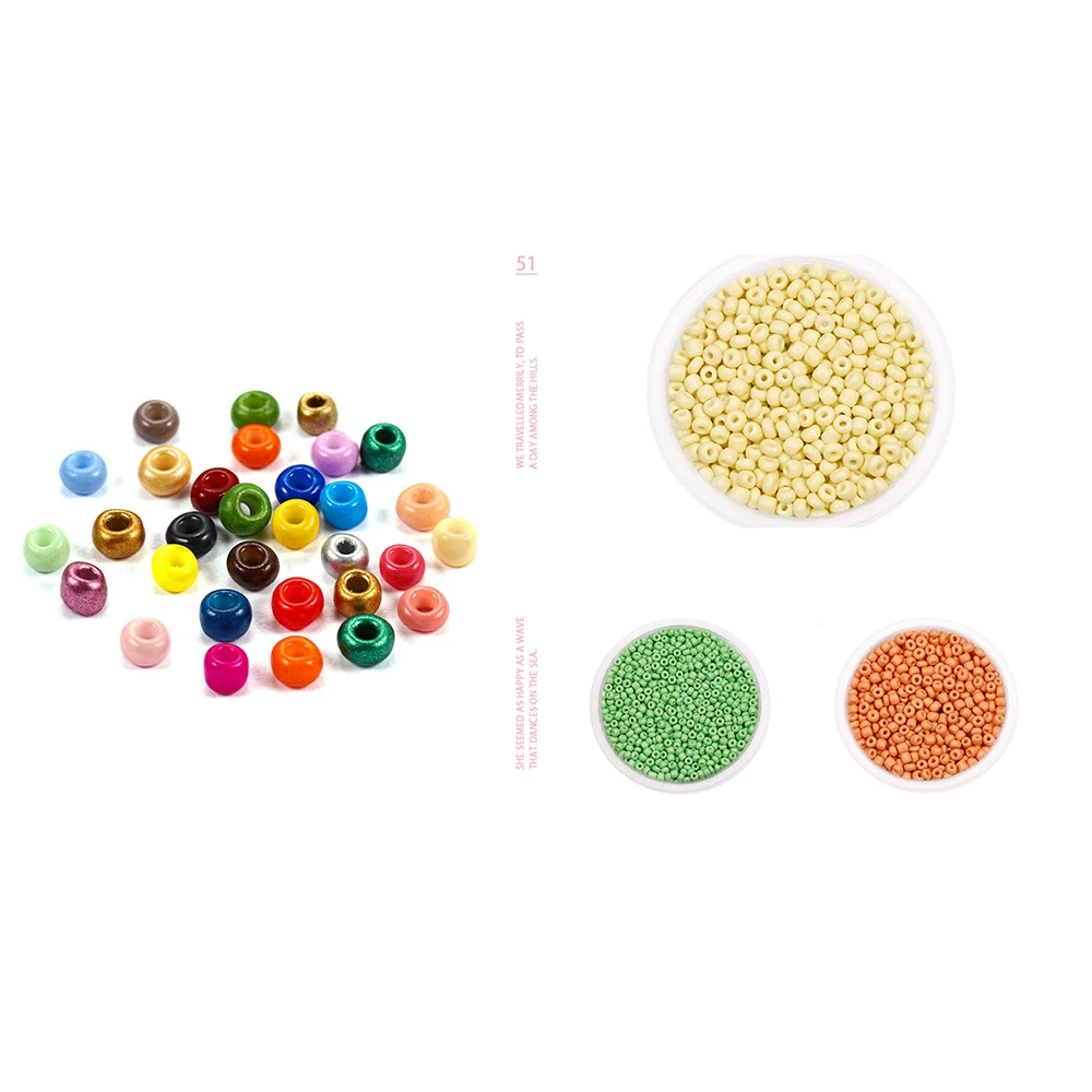 ST.KUNKKA 4mm ลูกปัดเม็ดทราย หลายสีลูกปัดแก้ว ลูกปัดทรงกลมขนาดเล็ก 300 ชิ้น