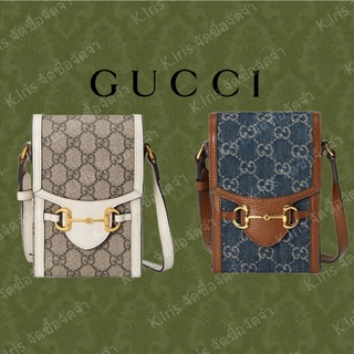 Gucci horsebit 1955 series กระเป๋าถือขนาดเล็ก-กระเป๋าโทรศัพท์มือถือ