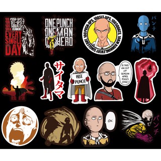 สติ๊กเกอร์วันพันช์แมน วันพันช์แมน สติ๊กเกอร์ one punch man sticker sitama ไซตามะ ของเล่น ของขวัญ dc comic (4-7cm/70ชิ้น)