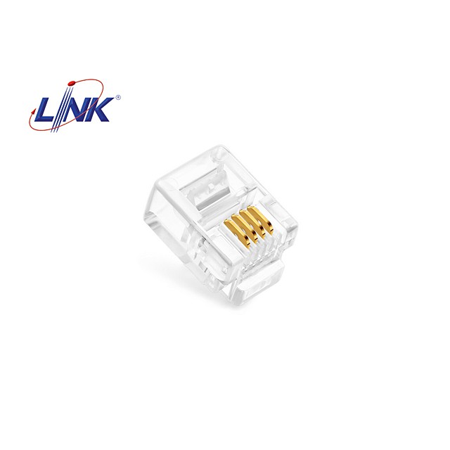 Jack RJ11 หัวโทรศัพท์ LINK รุ่น UL-3011 (10/Pack) Original