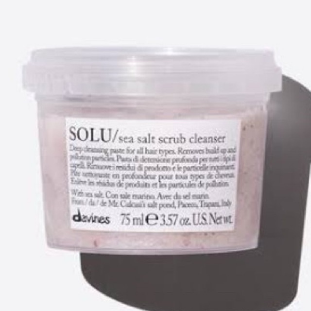 Davines Solu Sea Salt Scrub Cleanser 75ml เกลือสครับ