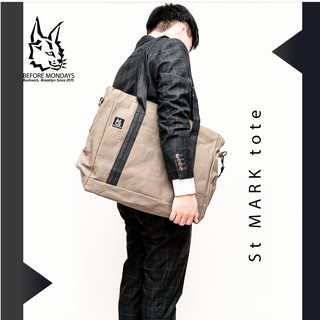 กระเป๋า  St Mark st. Tote Limited Edition (Olive Vs Denim)weekender bag, ปรับสะพายข้าง และ tote