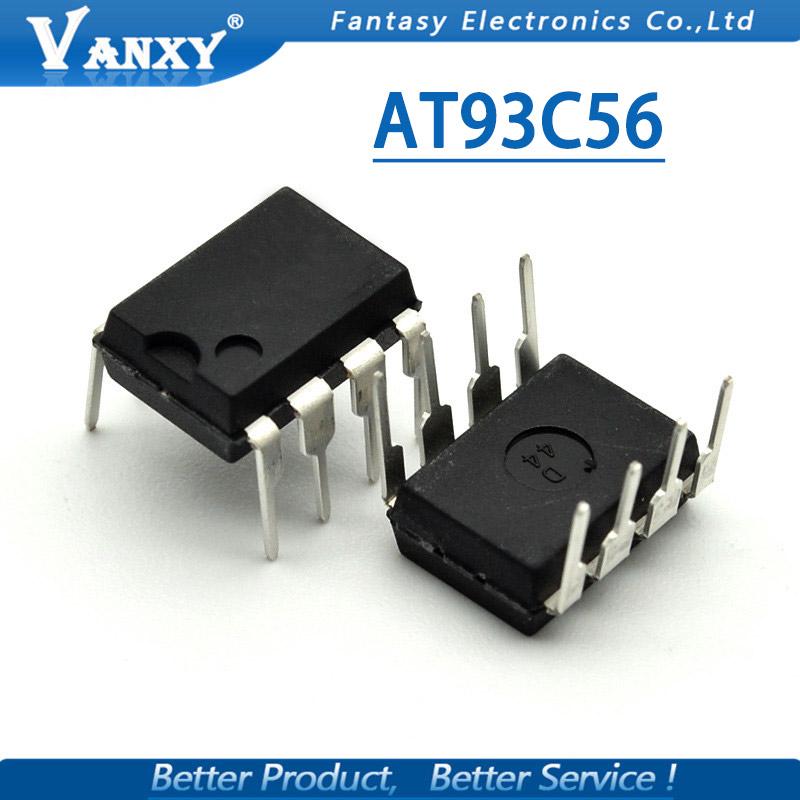 10PCS AT93C56 DIP-8 93C56 DIP8 DIP EEPROM (256x8)/(128x16) 2K new original