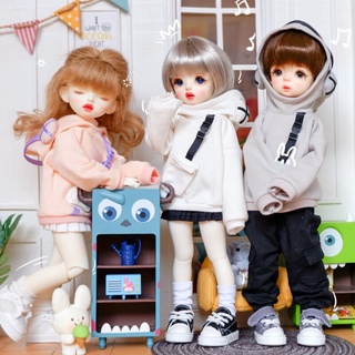 Tl【ชุดตุ๊กตา 1/6】เสื้อกันหนาว มีฮู้ด สําหรับตุ๊กตา DC6011 BJD1/6 1/6 yosd 30 ซม.