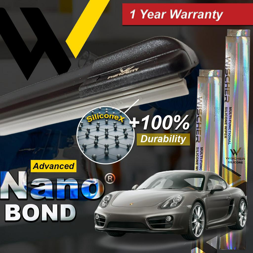 [SiliconeX] Porsche Cayman S 981C 2013 - นําเสนอ Wischer Nano-BOND ใบปัดน้ําฝนซิลิโคน (1 ชุด)