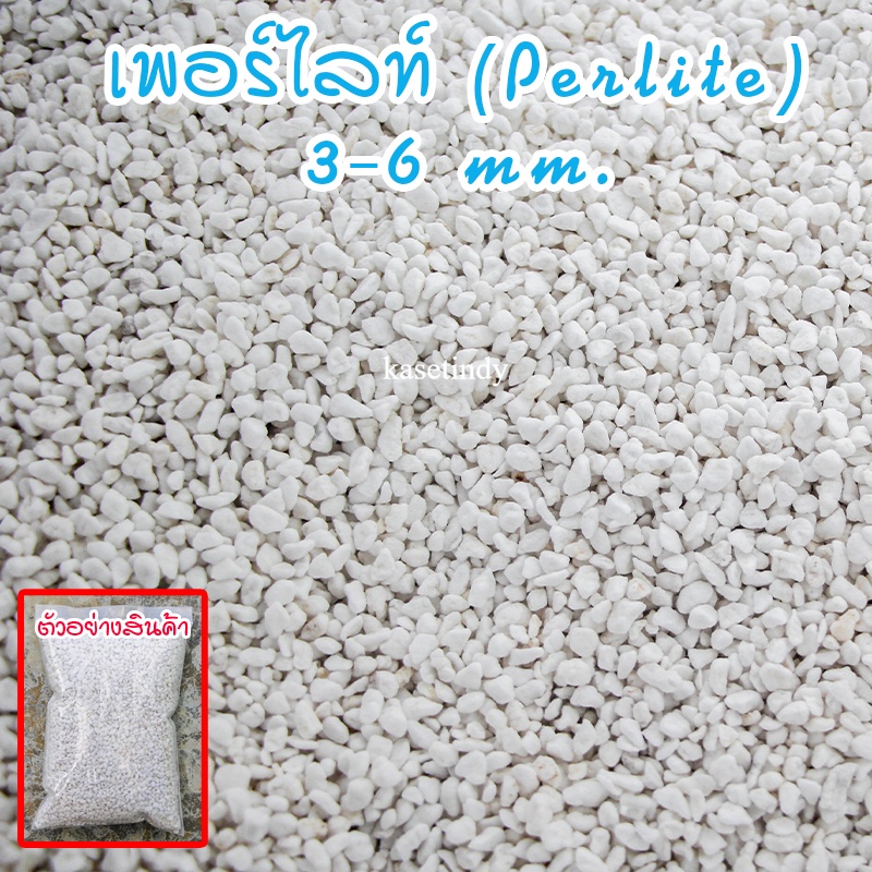 เพอร์ไลท์ วัสดุปลูก รรจุ 1-3 ลิตร ใช้ผสมดินเพิ่มความโปร่งในดิน ไม้ฟอกอากาศ ดินแคคตัส ไม้ใบ