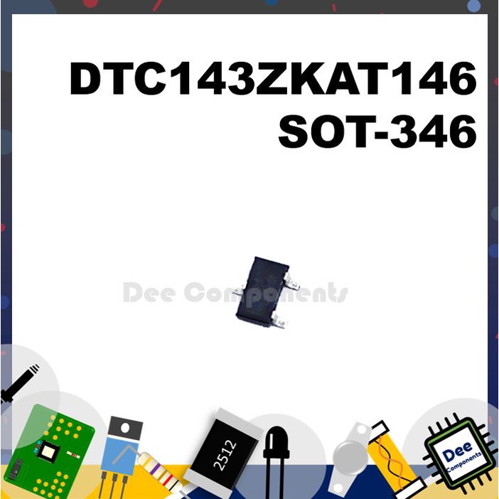 DTC143 Bipolar Transistors SOT-346 50 V -55°C TO 150°C  DTC143ZKAT146 ROHM 7-1-17