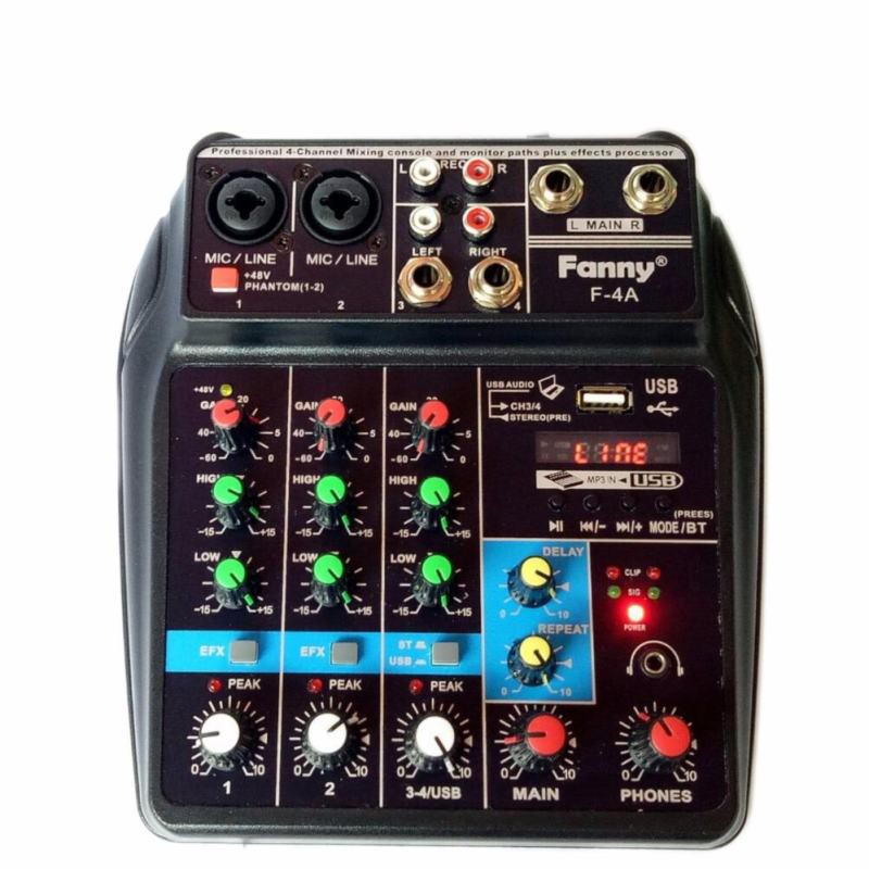 มิกเซอร์ 4-channel MP3 USB SD มีBluetooth รุ่น F-4A