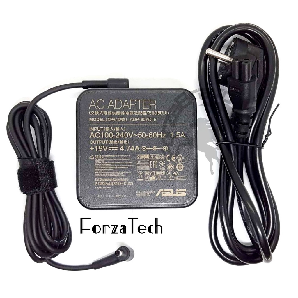ที่ชาร์จแล็ปท็อป ASUS ZenBook Pro 14ux480 UX480FD UX480F UX481FL 19V 4.74A (4.5*3.0 มม.) สี่เหลี่ยม
