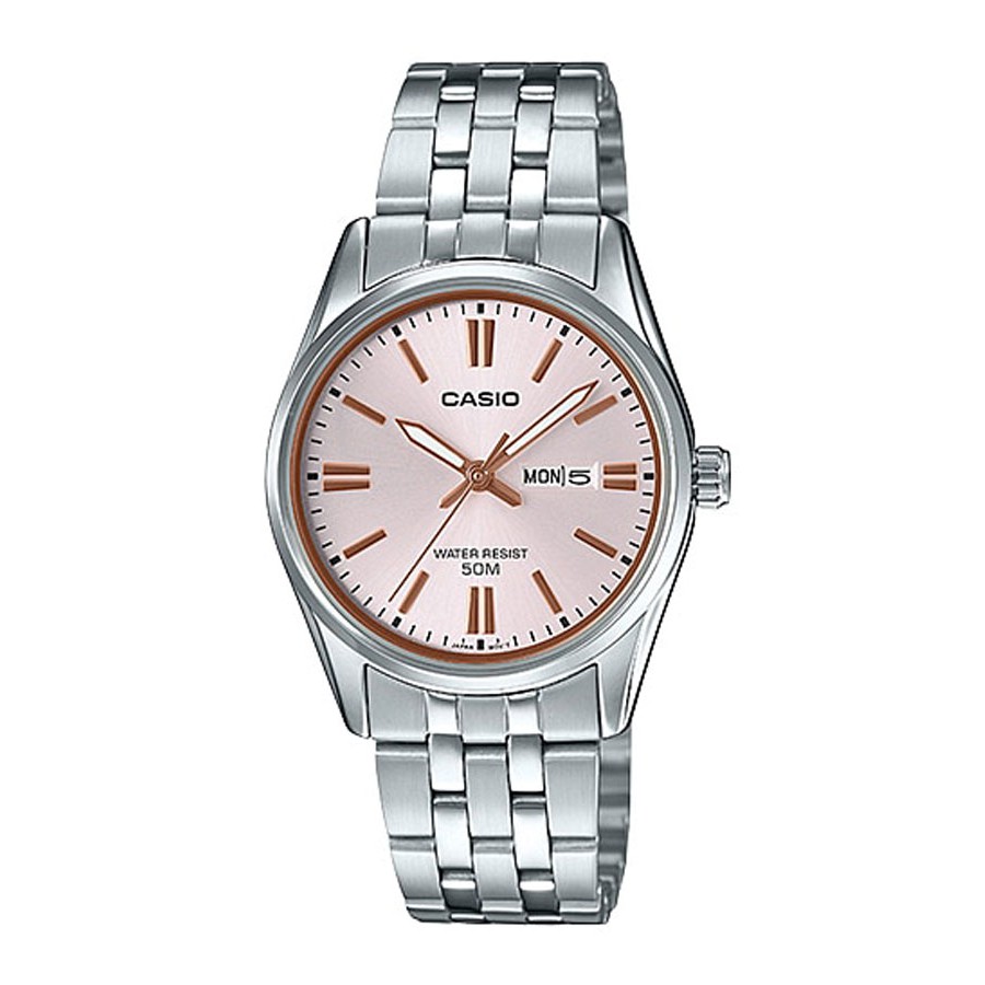 Casio Standard นาฬิกาข้อมือผู้หญิง สายสแตนเลส รุ่น LTP-1335,LTP-1335D,LTP-1335D-4A - สีเงิน
