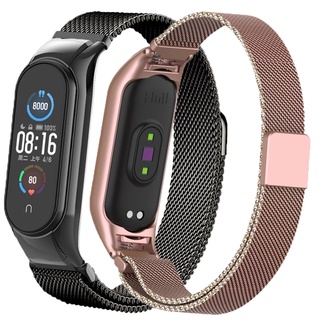 Metal Strap with Magnetic Buckle/for Xiaomi Mi band 6 5 4 3 Comfortable Replacement Strap/Smart Bracelet Accessories