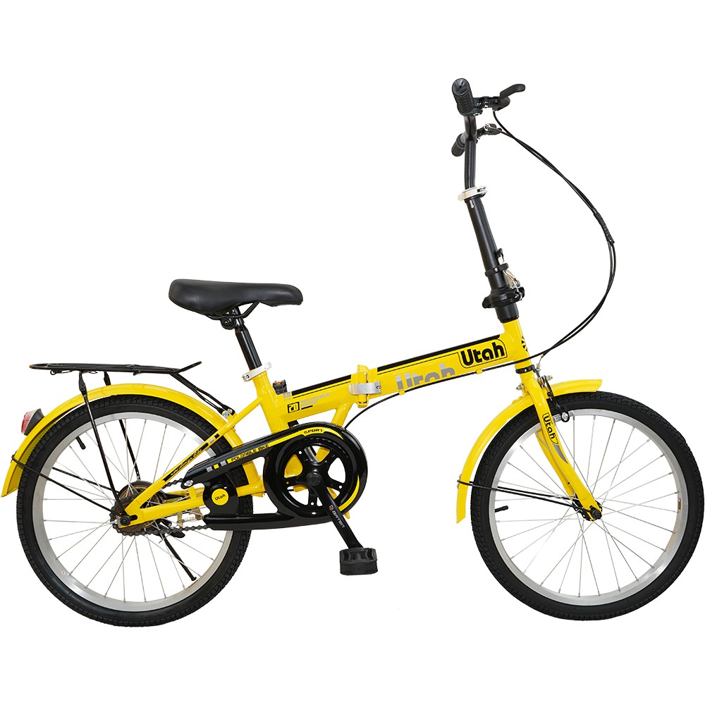 K-BIKE จักรยานพับได้ FOLDING BIKE 20 นิ้ว 1 Speed รุ่น 20K61 (New Design) เหลือง
