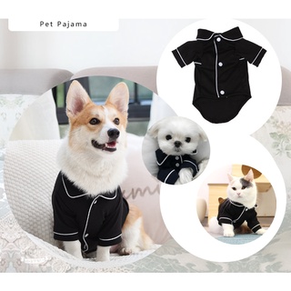 ชุดนอนสุนัข ราคาถูก  ชุดนอนหมา ชุดนอนแมว ชุดนอนคอปกสำหรับสัตว์เลี้ยง Pajamas for cat and dog