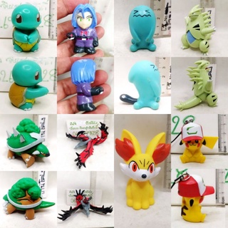 (แท้/มือ2) Bandai Pokemon Pikachu figure,Squirtle (Zenigame),yvelta,Tyranitarl,Scale World Sinnoh Region Gardenia