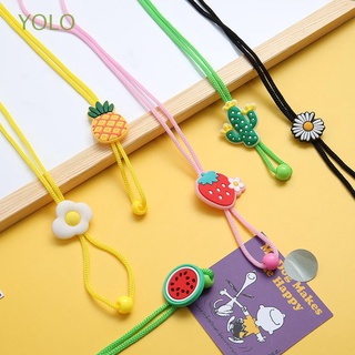 Yolo สายเชือกคล้องแว่นตาแฟชั่นลายดอกไม้หัวใจสําหรับเด็ก