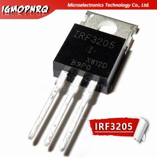 มอสเฟต มอสเฟต IRF3205 IRF3205PBF 55V 98A 8mOhm 97.3nC TO-220 10 ชิ้น