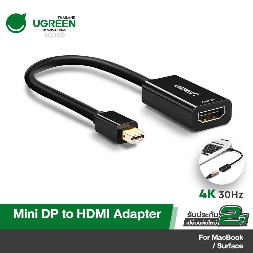 UGREEN 40360 / 40361 Mini Display Port to HDMI (Thunderbolt 2.0)4K Mini