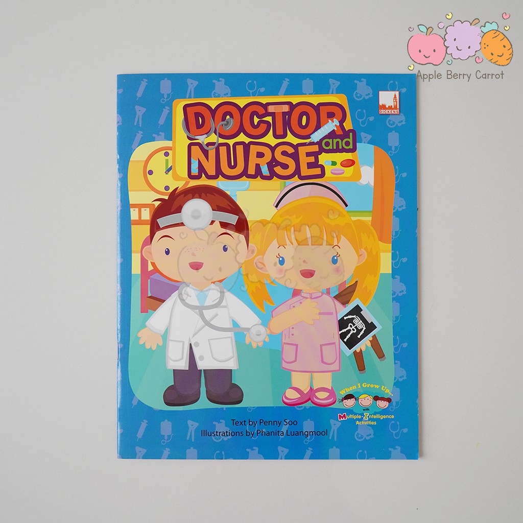 WHEN I GROW UP DICKENS PELANGI ACTIVITY BOOK - CHILDRENS BOOK - DOCTOR และ NURSE