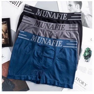 #4140 Boxerชาย กางเกงในชาย MUNAFIE ผ้านิ่มใส่สบาย ไม่อึดอัด มีซองใส่ทุกตัว