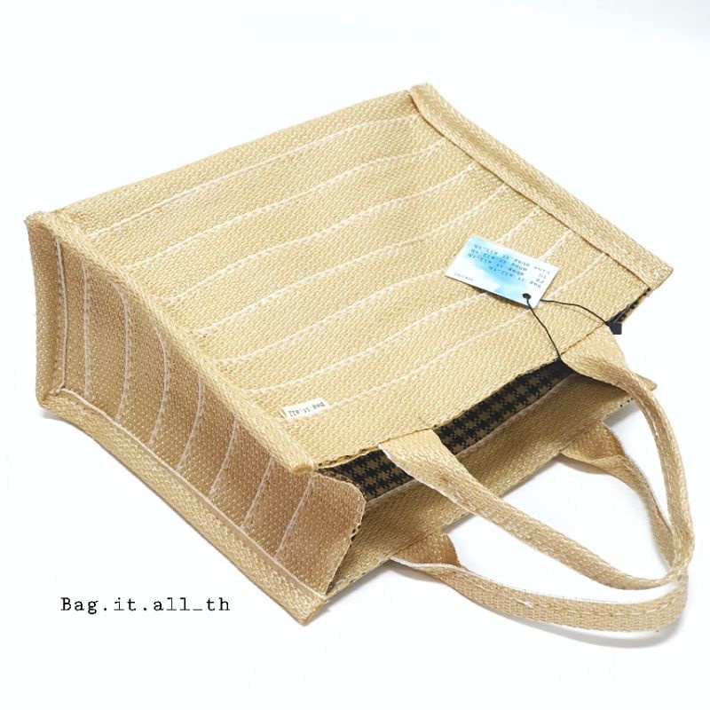 Bag.it.all กระเป๋าพลาสติกสาน รุ่น Stripes All Beige และ GoldenGrey