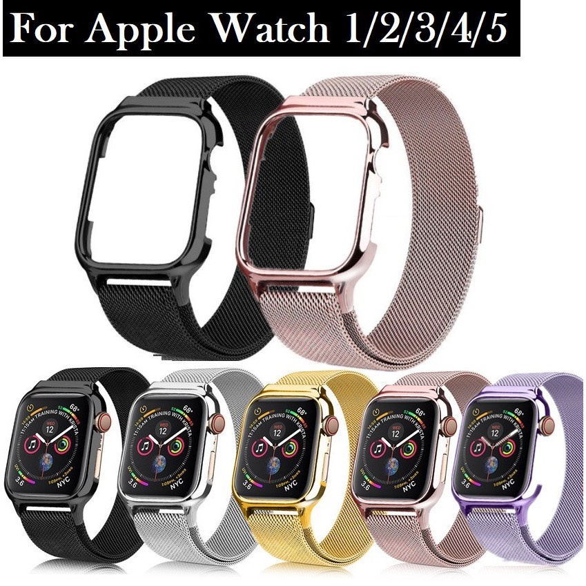 สายนาฬิกา Watch Straps เหล็กกล้าไร้สนิม สาย Series 6 5 4 3 2,  Watch SE size 38mm 40mm 42mm 44mm Mag