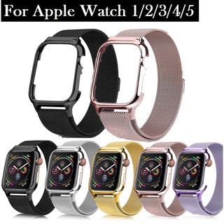 สายนาฬิกา Watch Straps เหล็กกล้าไร้สนิม สาย Series 6 5 4 3 2,  Watch SE size 38mm 40mm 42mm 44mm Magnetic Milanese Loop สายนาฬิกาข้อมือ watch iWatch Series6,Series5,Series4 ,Series3, Series2 Watch band